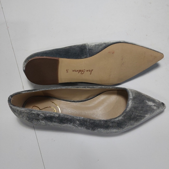 Sam Edelman Women's Gray Velvet Wanda Flats Size 6.5M - Picture 4 of 7